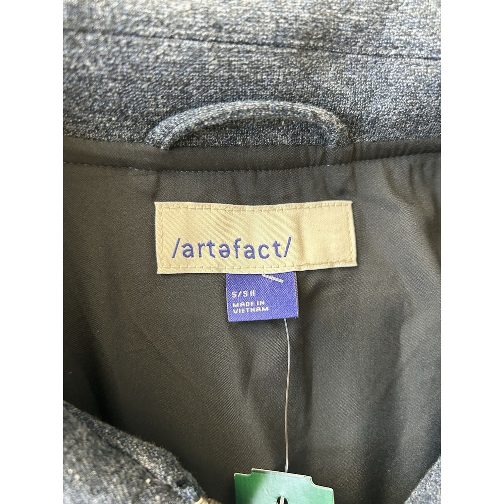 Artefact Harrington Jacket Mens Small Blue Full Zip Collared NWT Outdoor - Picture 3 of 8